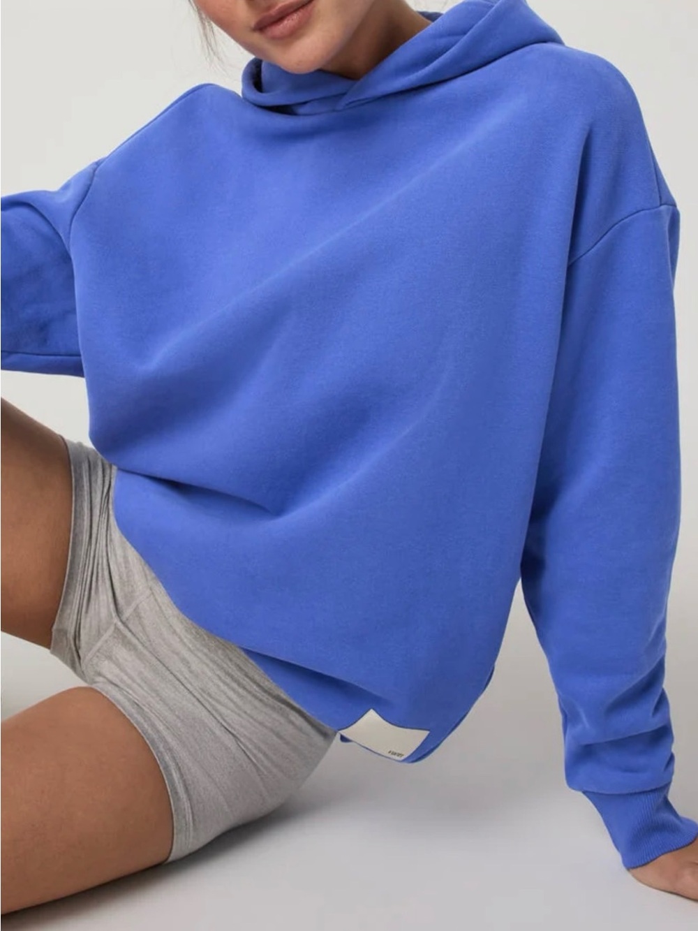 Vuori Restore Bright Iris Blue Hoodie Sweatshirt SZ. M EUC